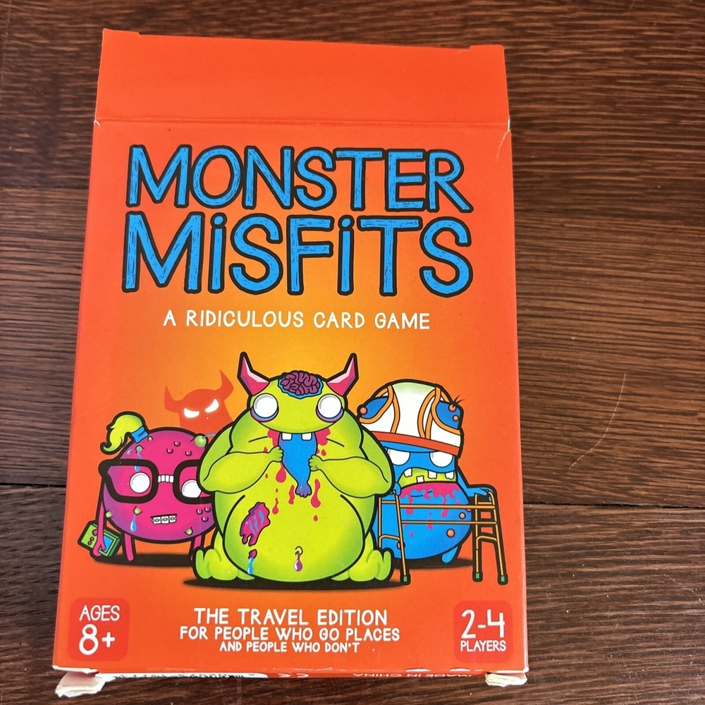 Monster Misfits A Ridiculous Card Game (8 yrs and up) Plays Like Classic Games